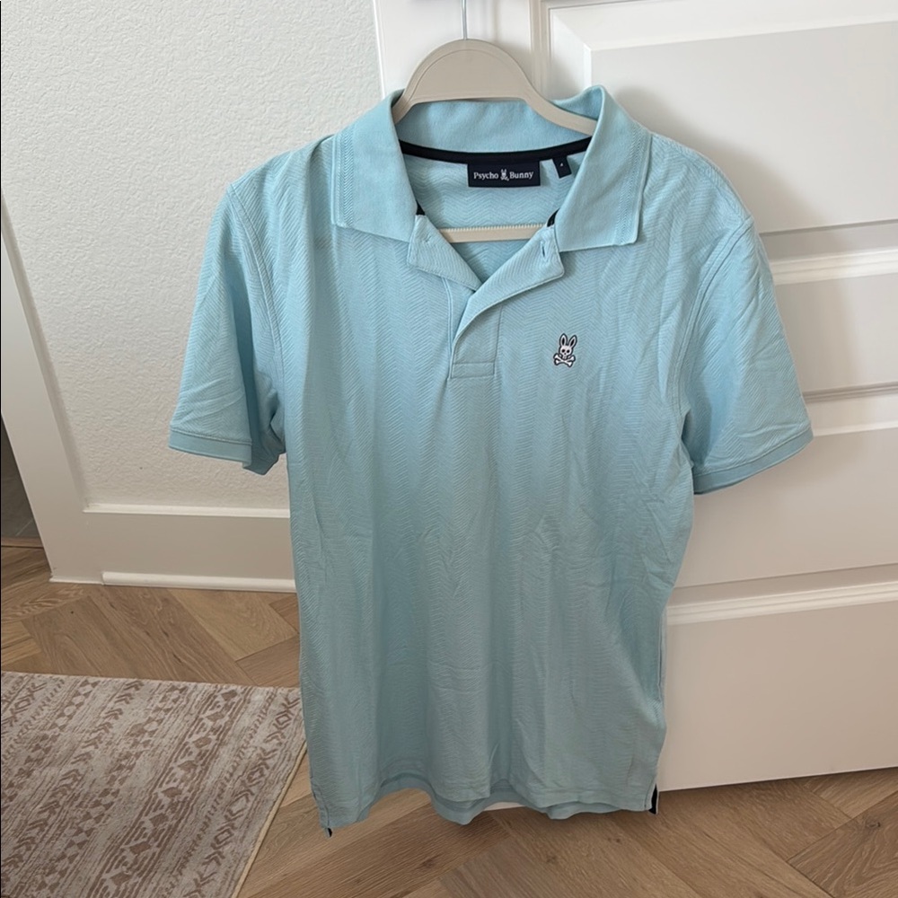 Psycho Bunny Light Blue Polo Shirt for Men